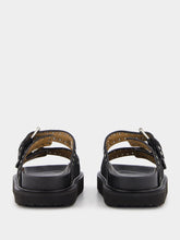 Isabel Marant Lennyo Eyelet-Embellished Black Sandals