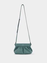 Isabel Marant Luzes Gathered Crossbody Green Leather Bag