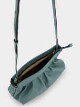 Isabel Marant Luzes Gathered Crossbody Green Leather Bag