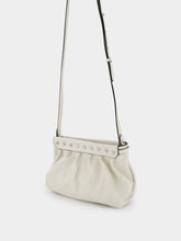 Isabel Marant Luzes Gathered Crossbody White Leather Bag