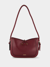 Isabel Marant Vigo Leather Shoulder Burgundy Bag