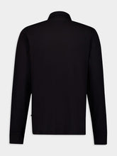 James Perse Sueded Jersey Black Rugby Polo