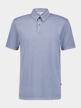 James Perse Sueded Jersey Blue Polo