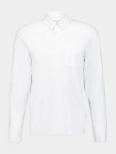 James Perse Sueded Jersey White Rugby Polo