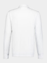 James Perse Sueded Jersey White Rugby Polo