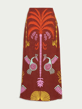 Johanna Ortiz Cosmogony Tobacco Candente Midi Skirt