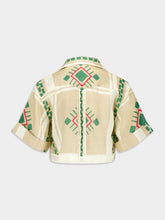 Johanna Ortiz Guapi Cropped Linen Shirt