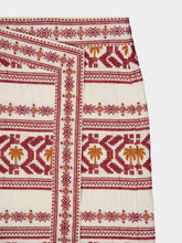 Johanna Ortiz Pleno Sol-Embroidered Cotton Wrap Skirt