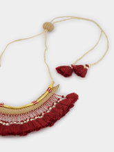 Johanna Ortiz Soberanos Del Imperio Burgundy Necklace