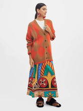 La DoubleJ Argyle Alpaca Blend Cardigan