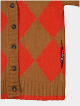 La DoubleJ Argyle Alpaca Blend Cardigan