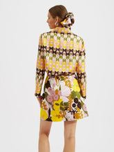 La DoubleJ Boy Mezzaluna-Print Silk Shirt