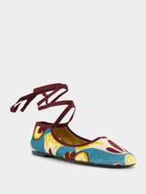 La DoubleJ Dendera Light Blue Winter Ballerina Flats