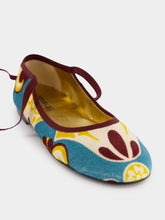 La DoubleJ Dendera Light Blue Winter Ballerina Flats