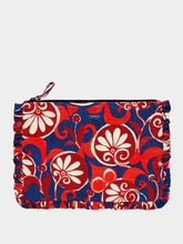 La DoubleJ Floral-Print Hand Pochette Clutch Bag