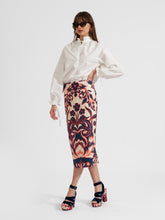La DoubleJ Floral-Print Pencil Skirt
