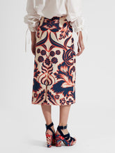 La DoubleJ Floral-Print Pencil Skirt