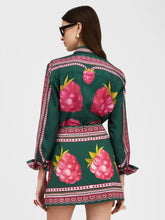 La DoubleJ Lampone Placée Emerald Silk Twill Shirt