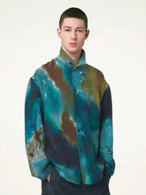Lemaire Aqua Silk Jacquard Print Shirt