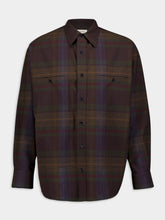 Lemaire Checked Wool Oversized Shirt