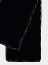 Lemaire Logo-Patch Contrast-Stitching Scarf
