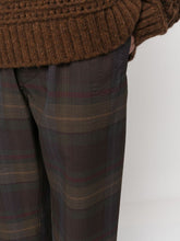 Lemaire Plaid-Check Tapered Wool Trousers