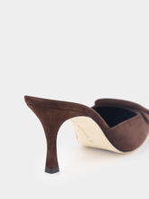 Manolo Blahnik 70mm Buckle-Detail Pointed Mules