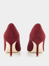 Manolo Blahnik BB 70 Red Suede Pointed Toe Pumps
