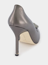Manolo Blahnik Hangisi 105mm Leather Pumps