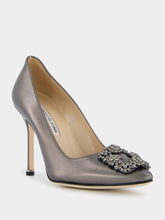 Manolo Blahnik Hangisi 105mm Leather Pumps
