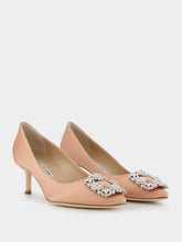 Manolo Blahnik Hangisi 50mm Satin Pumps
