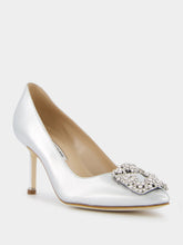 Manolo Blahnik Hangisi 70mm Leather Pumps