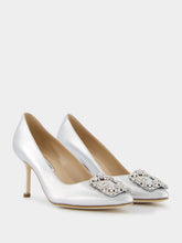 Manolo Blahnik Hangisi 70mm Leather Pumps
