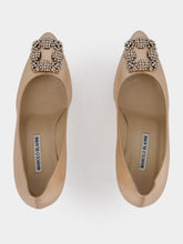 Manolo Blahnik Hangisi 90mm Leather Pumps