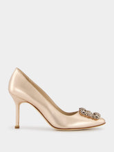 Manolo Blahnik Hangisi 90mm Leather Pumps