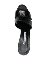Manolo Blahnik Leather Mules