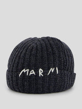 Marni Logo-Embroidered Virgin Wool Beanie
