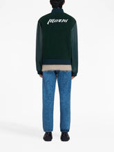Marni Wool Felt Bomber With Leather Sleeves