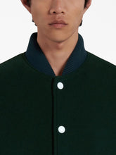 Marni Wool Felt Bomber With Leather Sleeves