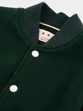 Marni Wool Felt Bomber With Leather Sleeves