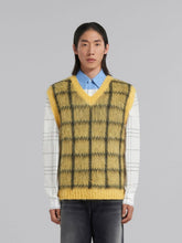 Marni Yellow Checked Mohair Vest