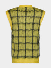 Marni Yellow Checked Mohair Vest