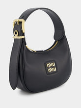 Miu Miu Black Leather Hobo Bag