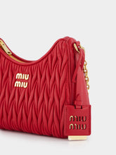 Miu Miu Logo-Plaque Matelassé Leather Shoulder Bag