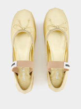 Miu Miu Metallic Leather Ballet Flats
