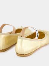 Miu Miu Metallic Leather Ballet Flats