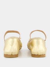 Miu Miu Metallic Leather Ballet Flats