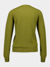 Miu Miu Slim-Fit Green Cashmere Knit Cardigan