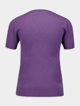 Miu Miu Slim-fit Purple Cashmere Sweater
