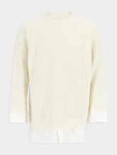 MM6 Maison Margiela C-Neck Crochet-Knit Jumper